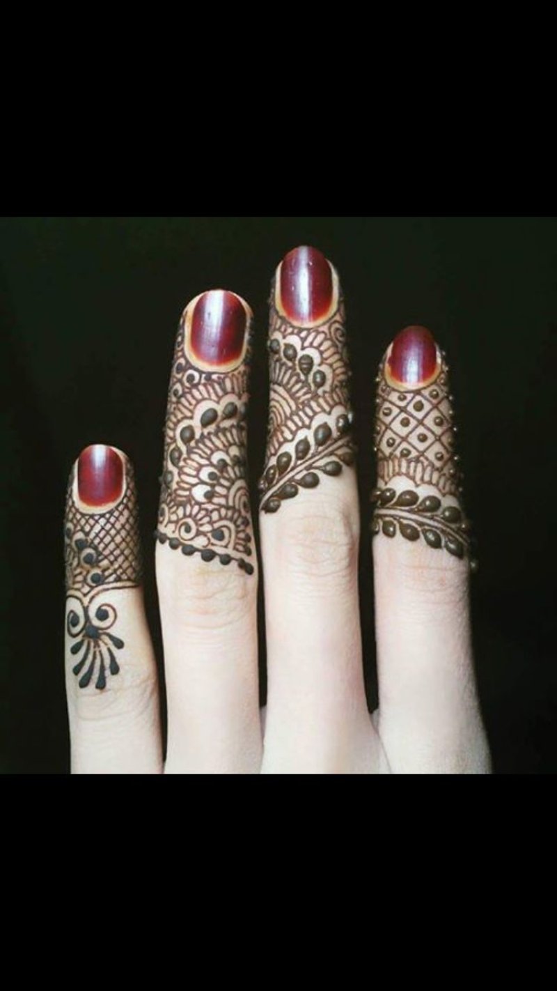 Finger mehndi design