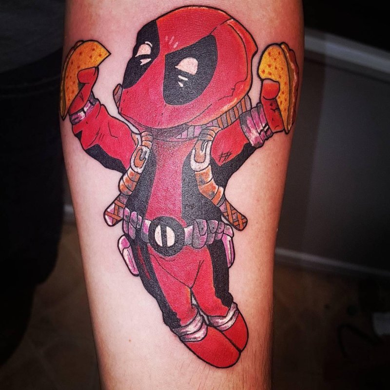 Deadpool тату