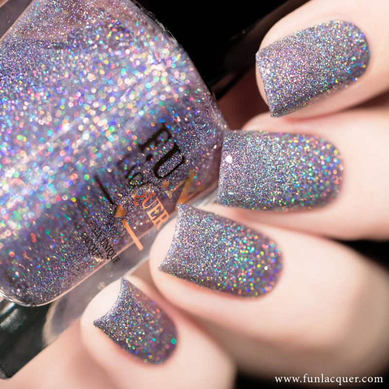 Глиттер holographic silver