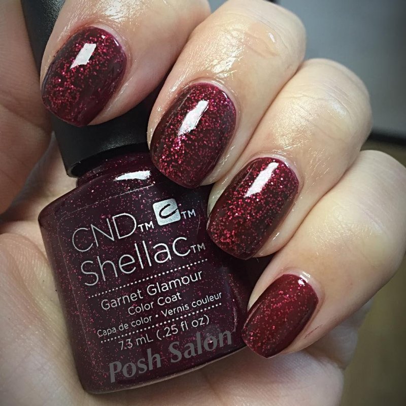 Cnd shellac garnet glamour