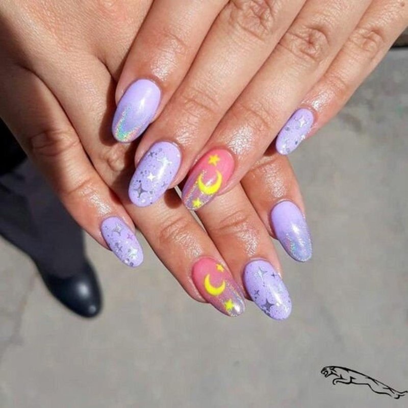 Sailor moon nails