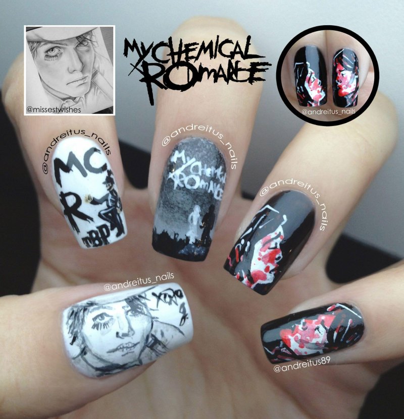 Маникюр my chemical romance