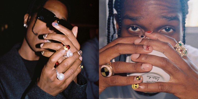 Asap rocky маникюр