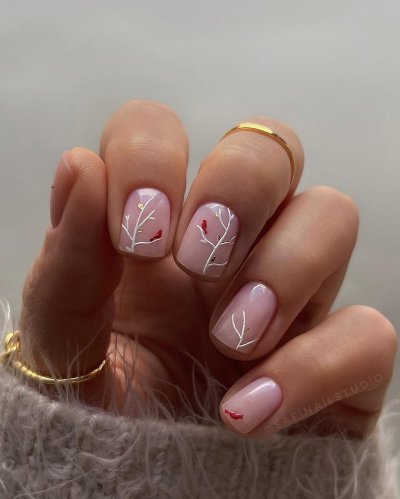 Стильные короткие ногти