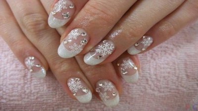 Френч со снежинками