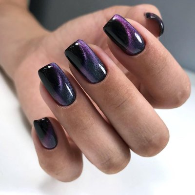 Маникюр кошачий глаз