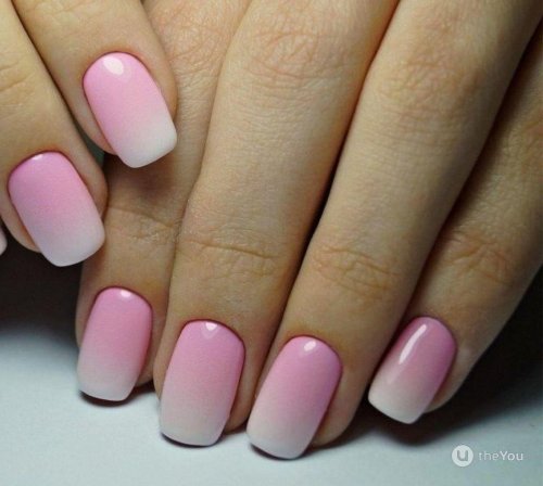 Френч градиент омбре