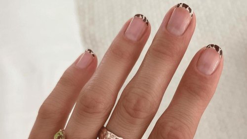 Ногти френч короткие