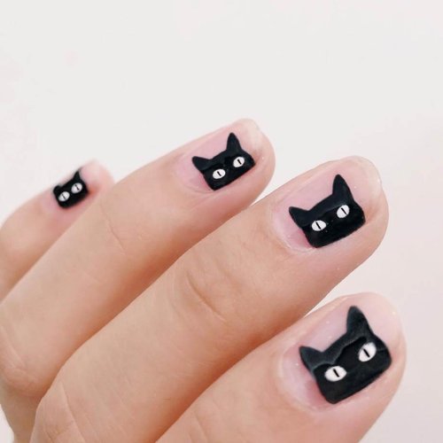 Кошачий маникюр дизайн
