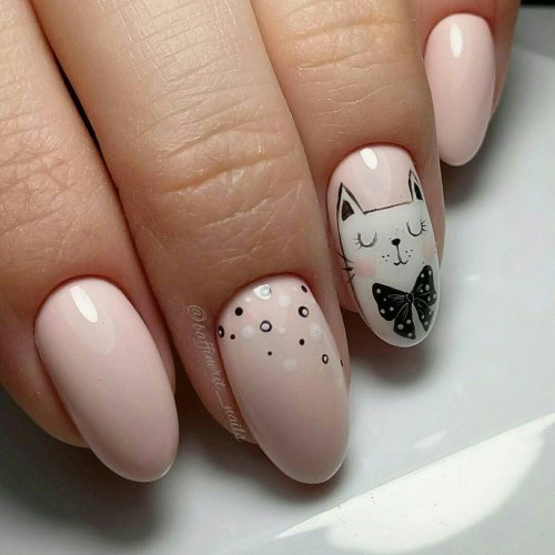 Маникюр кошачьи ногти