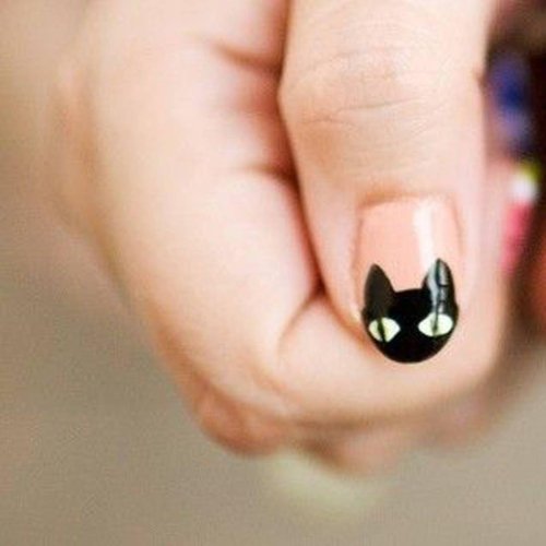 Маникюр кошачьи ногти