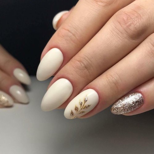 Короткие овальные ногти маникюр