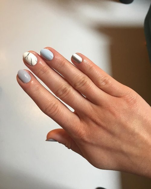 Ногти короткие