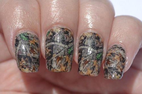 Маникюр камуфляж
