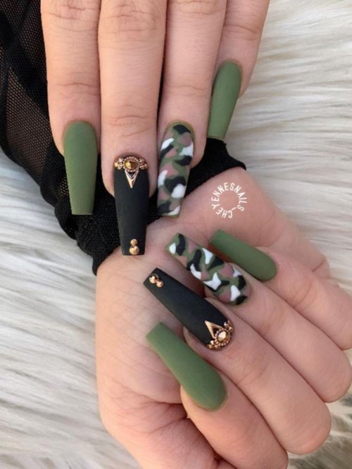 Камуфляжные ногти