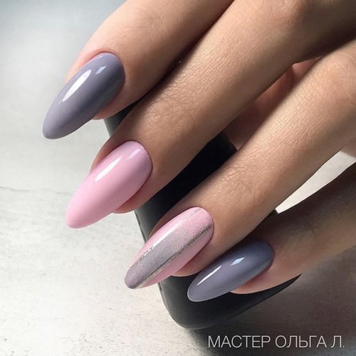 Маникюр миндаль дизайн