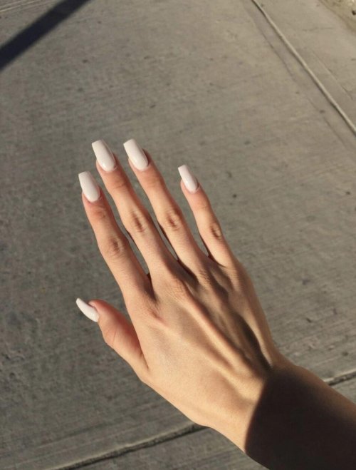 Длинные квадратные ногти