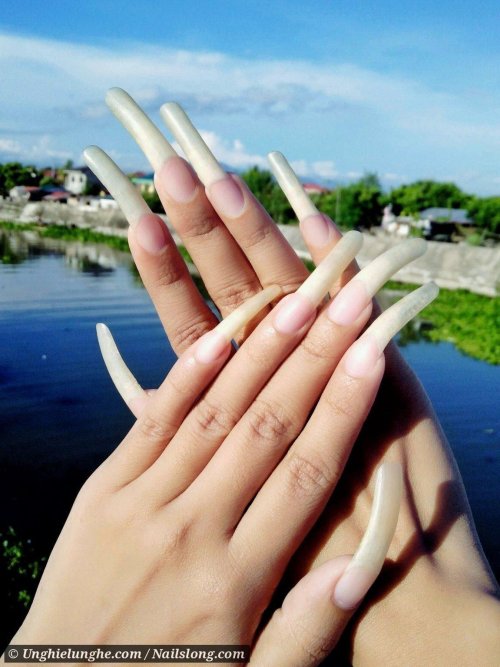Длинные натуральные ногти