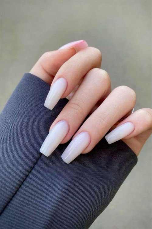 Длинные квадратные ногти