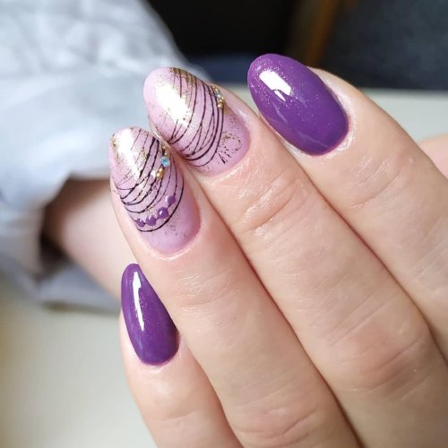 Маникюр на короткие овальные ногти