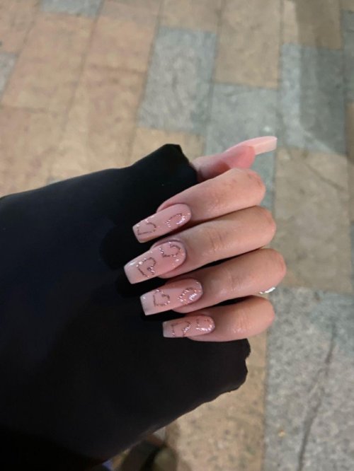 Длинные квадратные ногти