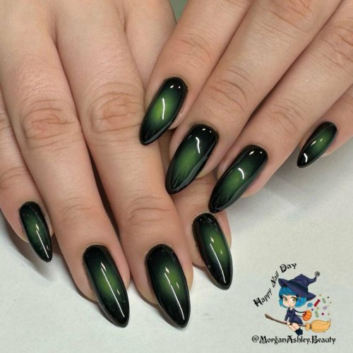 Миндаль кошачий глаз черный зеленый