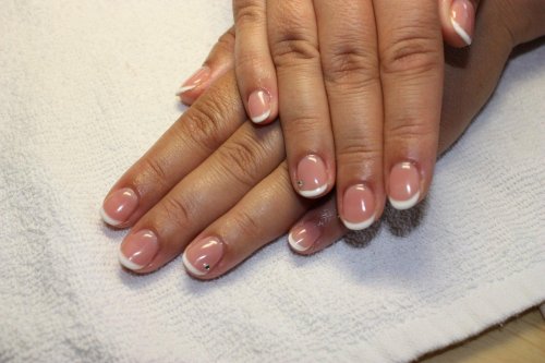 Ногти френч короткие