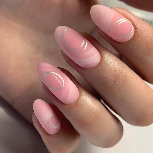 Летний маникюр на короткие овальные ногти