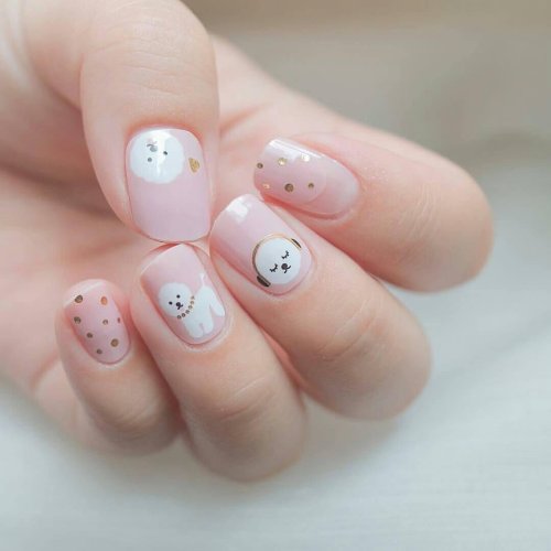 Короткие ногти красивые