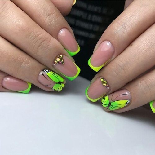 Летний яркий френч