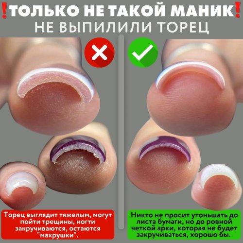 Торец ногтя