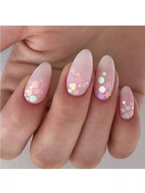 Маникюр камифубики миндаль