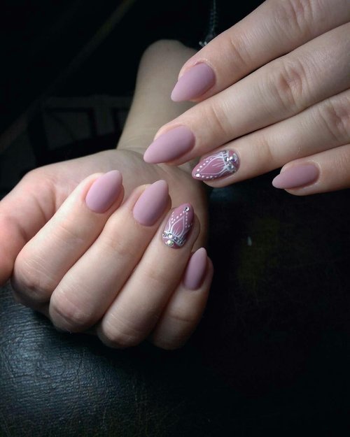Овальные ногти короткие