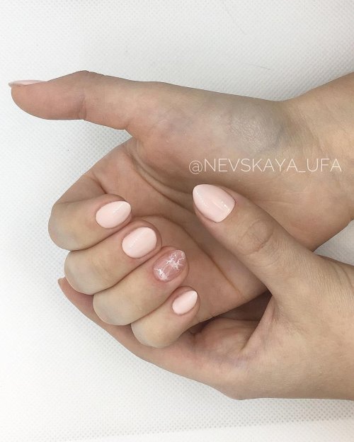 Маникюр на короткие широкие ногти