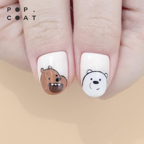 Bare bears маникюр