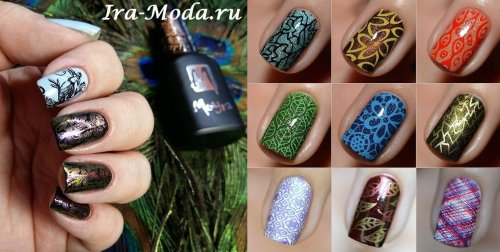 Стемпинг дизайн ногтей