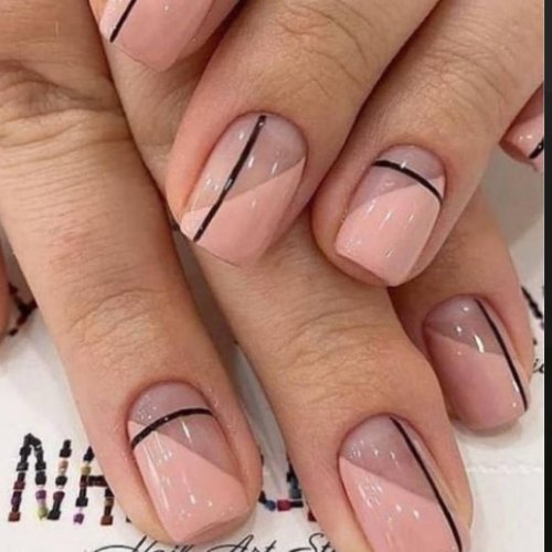 Короткие квадратные ногти маникюр
