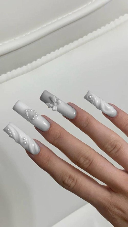 Ногти длинные маникюр