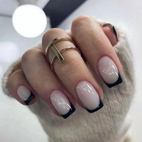 Короткие квадратные ногти маникюр