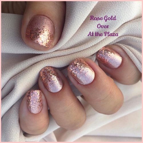 Маникюр rose gold