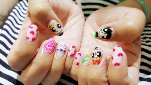Powerpuff girls ногти