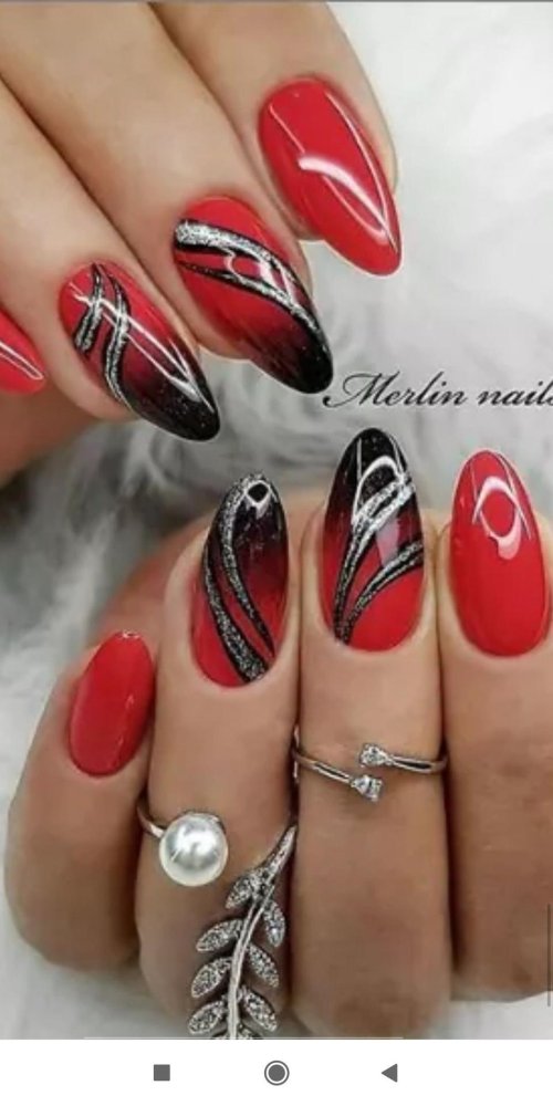 Ногти дизайн новинки красные