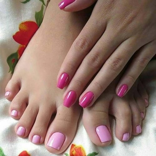 Педикюр шеллак