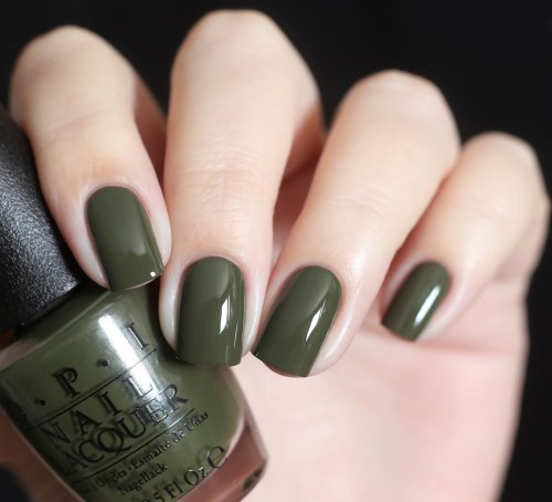 Opi nail lacquer хаки болотный
