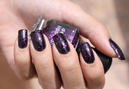 Лак deborah lippmann фиолетовый с блестками