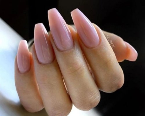 Длинные квадратные ногти