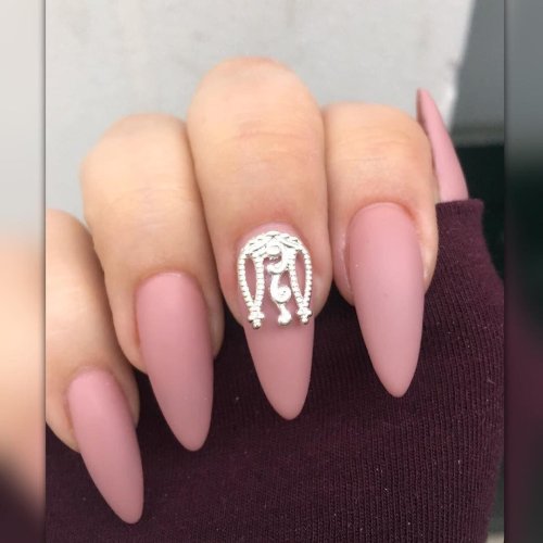 Маникюр балерина дизайн