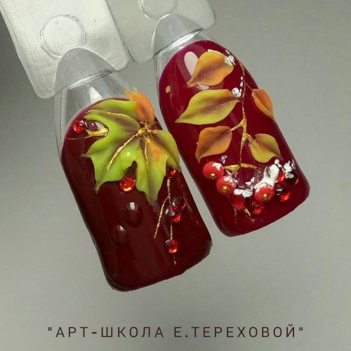 Ногти осенние дизайны