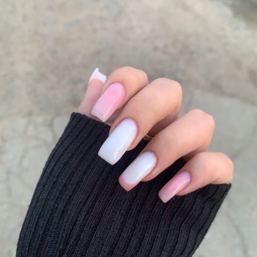 Длинные квадратные ногти