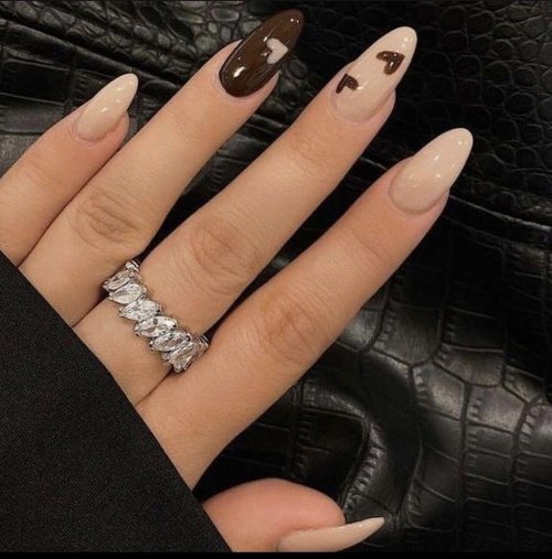 Маникюр длинные ногти